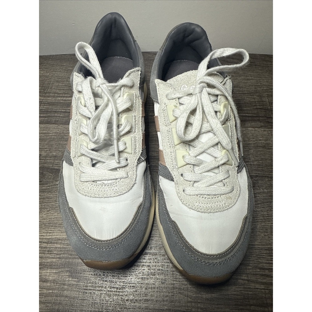 Gola Chicago CLB340 Womens 7 Gray White Pink Suede Retro Sneakers Gum Sole - Picture 8 of 8